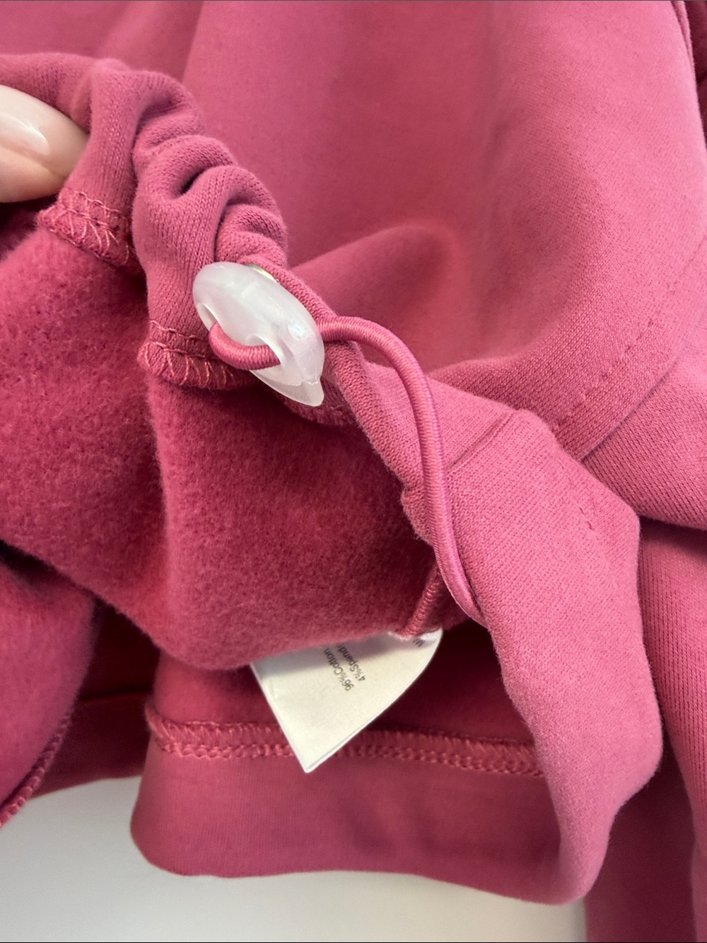 Gold Hinge Cinched Zip Up Cropped Jacket Berry Pink Funnel Neck Women’s L - Picture 6 of 10